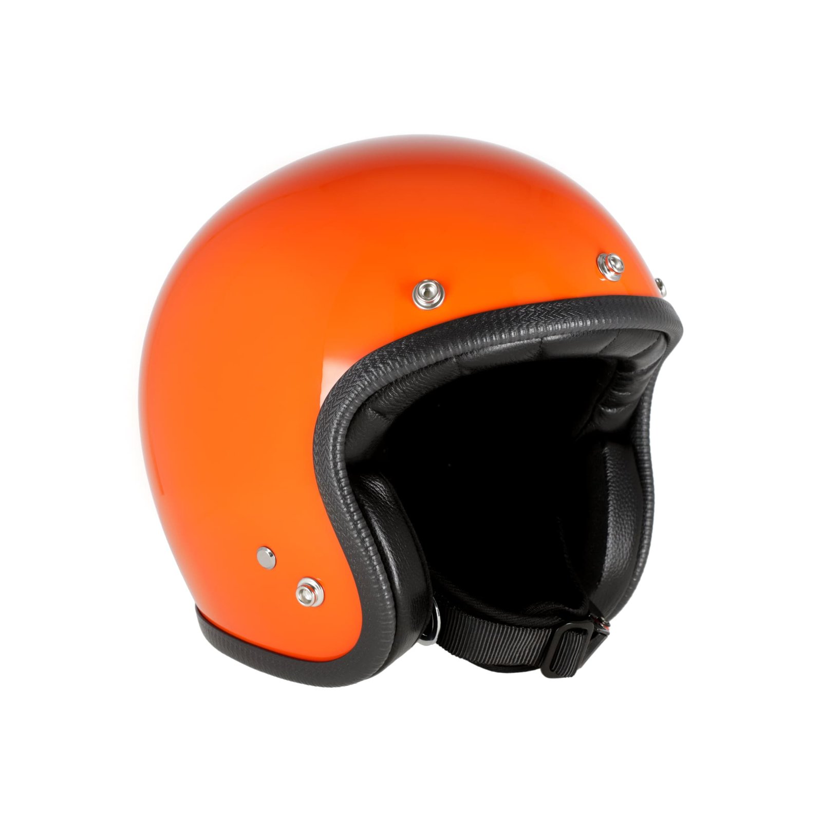 70 helmets open face - pastello- orange- front