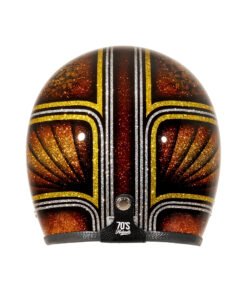 70s helmet-Copper_Flower_back