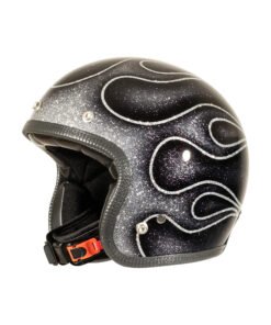 70s-helmets-Flames-Silver-Grey