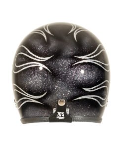 70s-helmets-Flames-Silver-back