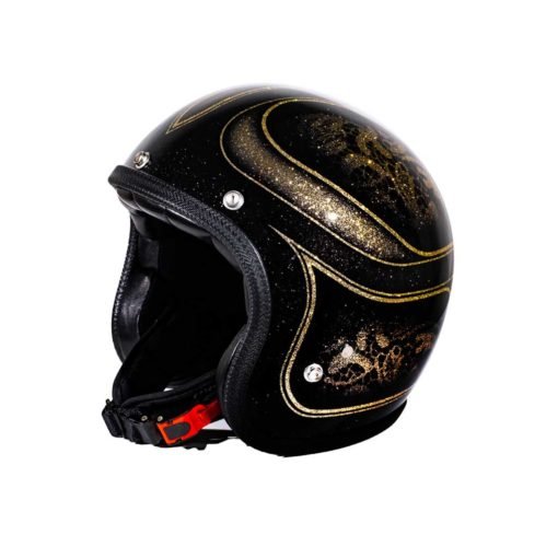 70's Helmets Black Lace