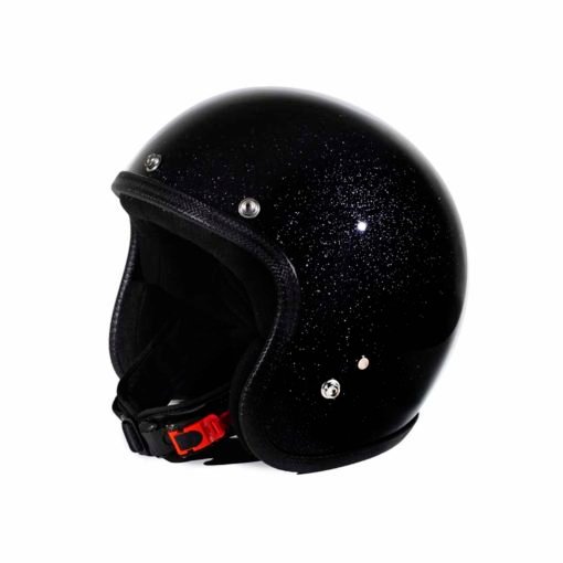70's Helmets Metal Flake Black - Profile