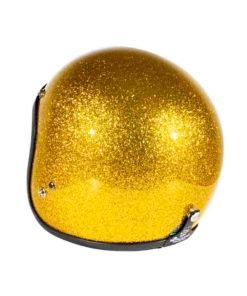 70's Helmets Metal Flake Gold - Back Left