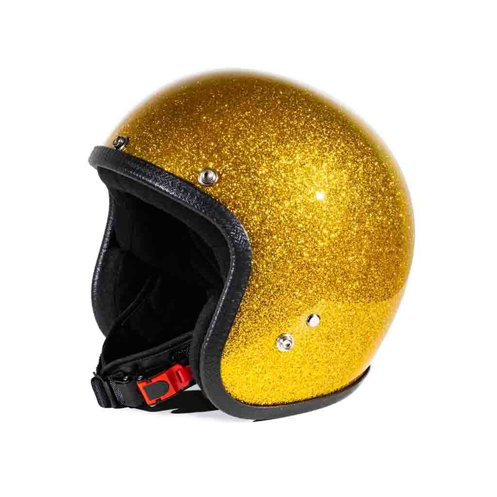 70's Helmets Metal Flake Gold - Profile