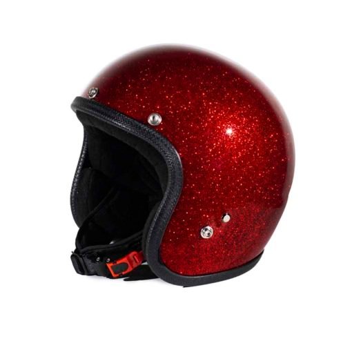 70's Helmets Metal Flake Red - Profile