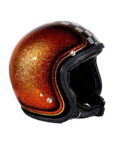 70's Helmets Orange Checkered 