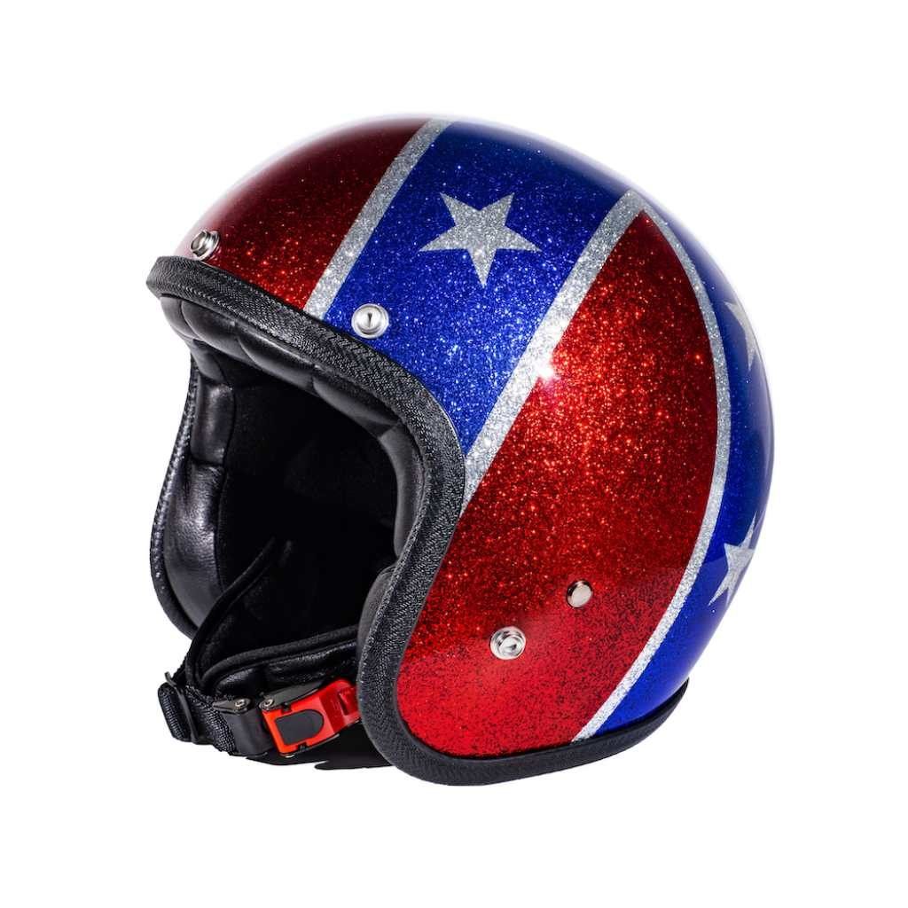 70's Helmets Rebel Flag