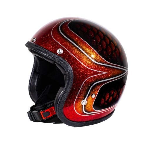 70's Helmets Red Fish Scales 2013