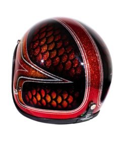 70's Helmets Red Fish Scales 2013 - Left