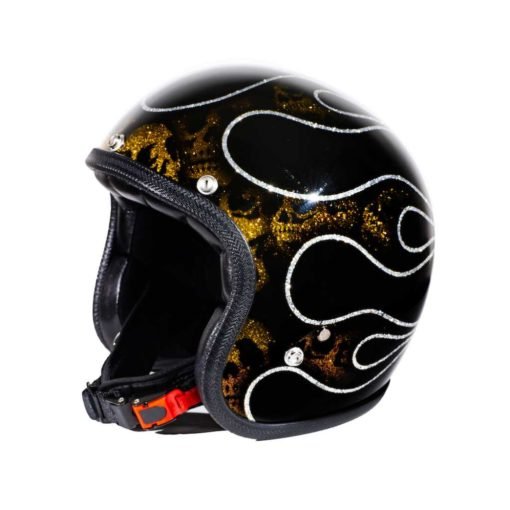 70's Helmets Skull & Flames 2015