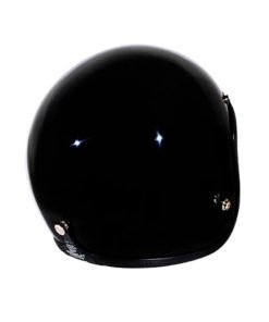 70's Helmets Superflat Glossy Black - Back Right