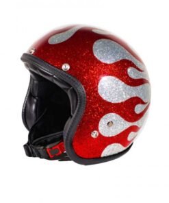Helmet-70s-superflakes-collection-flames-silver-red-front