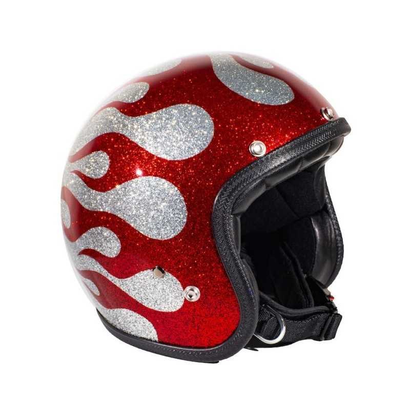 Helmet-70s-superflakes-collection-flames-silver-red-right