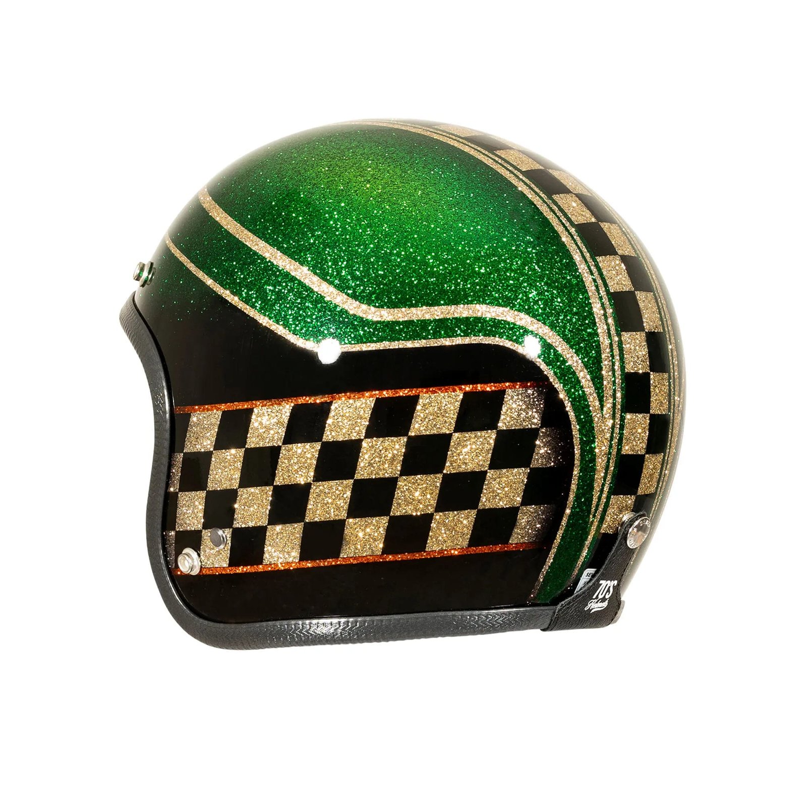 Vintage_Racer_Green_70s_helmets_open_Face_left