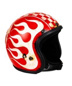 open_face_motorcycle_helmet_born_to_ride_front_left