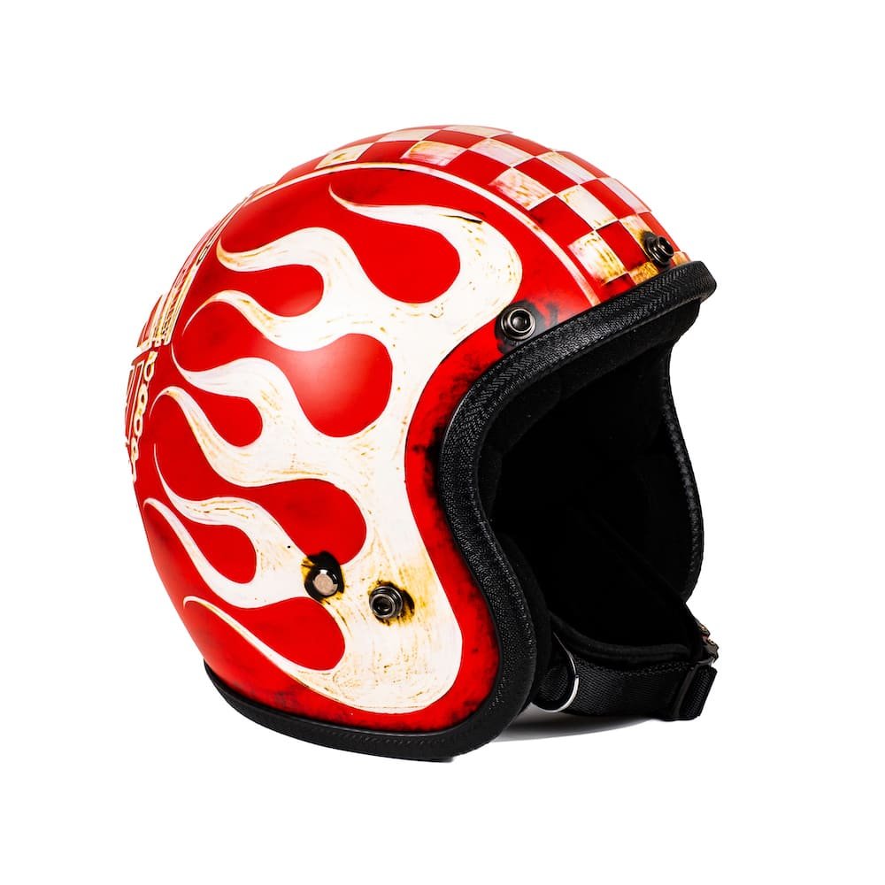 open_face_motorcycle_helmet_born_to_ride_front_left