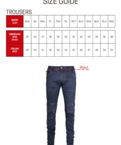 Racered Mens - Trousers Size Chart