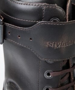 stylmartin_boots_tall_motorcycles_brown_zoom_front