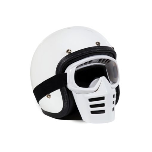 70’s Helmets Off Road Mask White