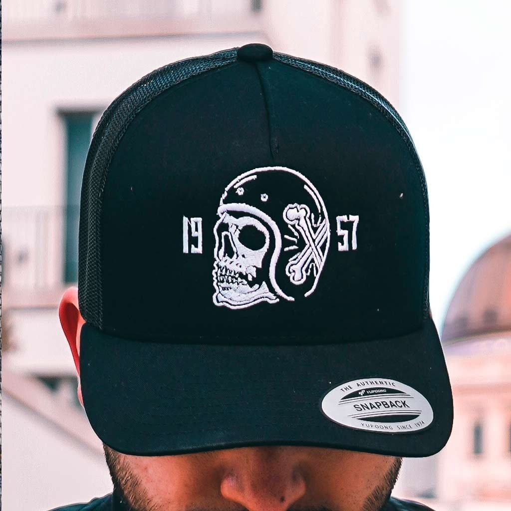 Skull Cap Death Rider - Black Model