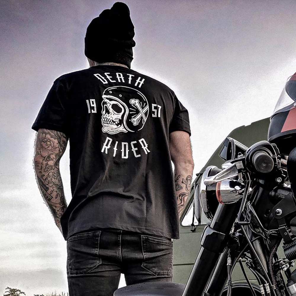 Gedeeltelijk Won Versterken Skull T-Shirt Death Rider - Black - Rider District