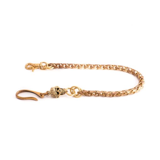 70's Biker Wallet Brass Chain
