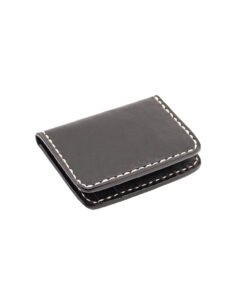 70's Credit Card Holder Wallet Black Flat Right