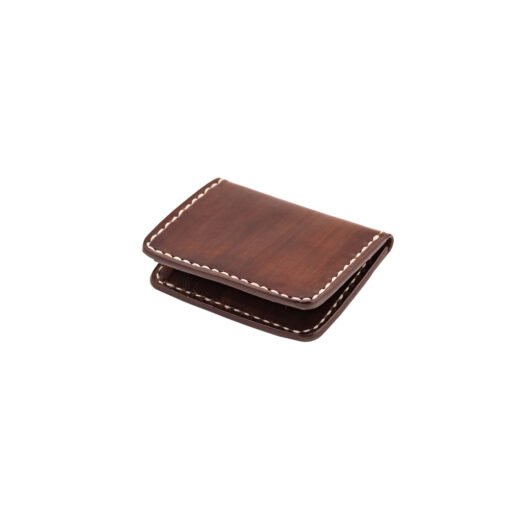 70's Credit Card Holder Wallet Brown Flat
