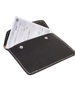 70's Document Holder Wallet Black Flat Demo
