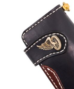 70's Wallet 2 Tones - Black Button