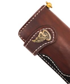 70's Wallet 2 Tones - Brown Button