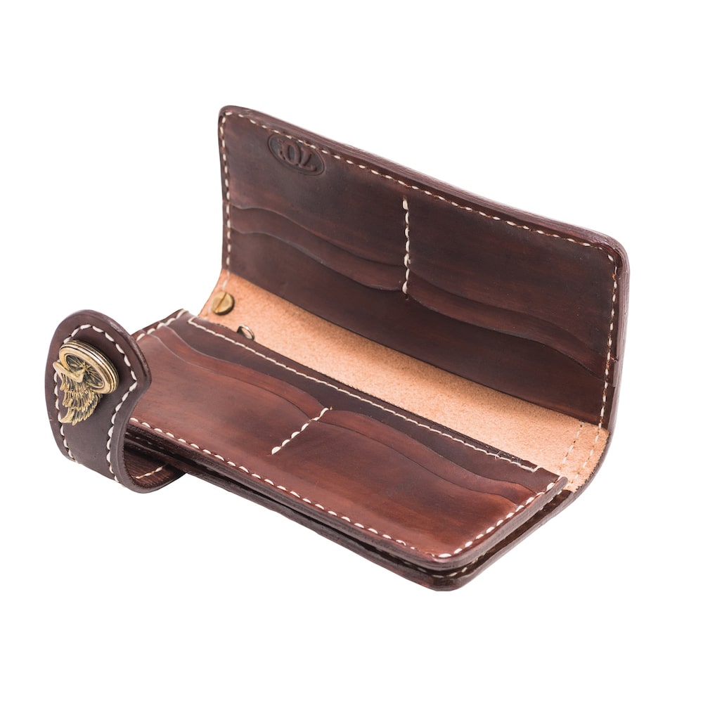 Custom Handmade Leather Motorcycle Biker Wallet