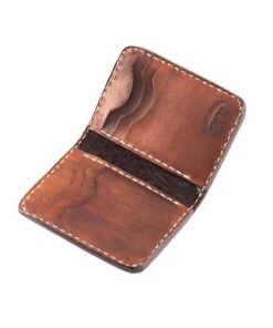 70s-wallet-brown-engraved-pocket-credit-card-holder- open