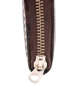 70's Wallet Long Engraved Black Woman - Black Zip