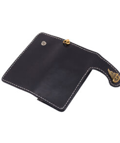 70's Wallet Long Flat - Black Exterior