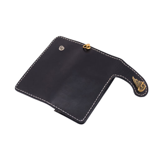 70's Wallet Long Flat - Black Exterior