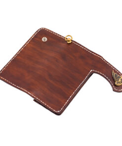 70's Wallet Long Flat - Brown Exterior