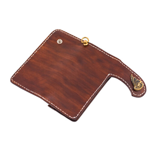 70's Wallet Long Flat - Brown Exterior