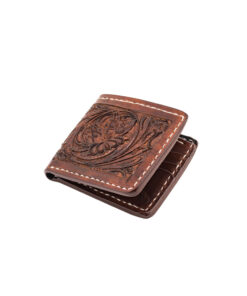 70's Wallet Pocket Engraved Black - Brown