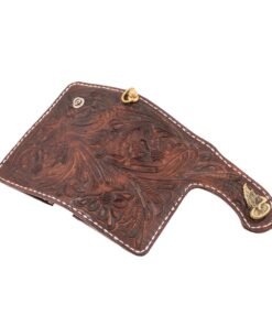 70's Wallet Shorty Engraved - Brown Exterior