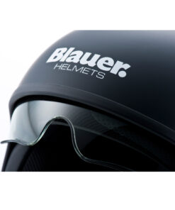 Blauer Pilot 1.1 Monochrome Black Matt Jet Helmet Logo