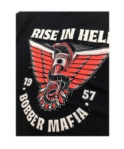 Bobber Mafia T-Shirt - Rise in Hell Drawin Detail
