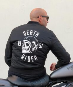 Skull Bomber Jacket - Death Rider Rear