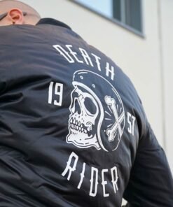 Skull Bomber Jacket - Death Rider Rear Details