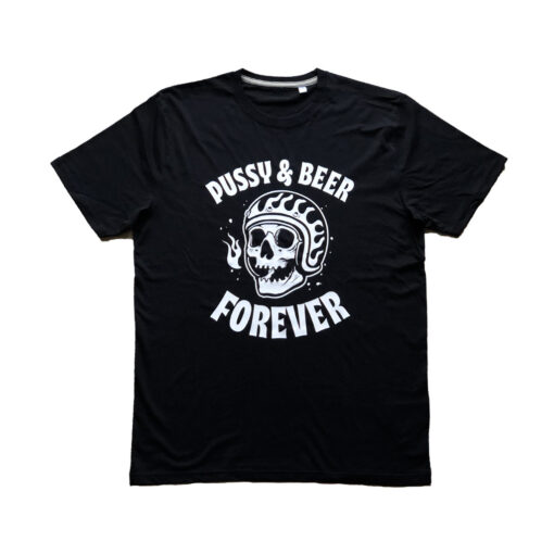 Skull T-Shirt Pussy & Beer