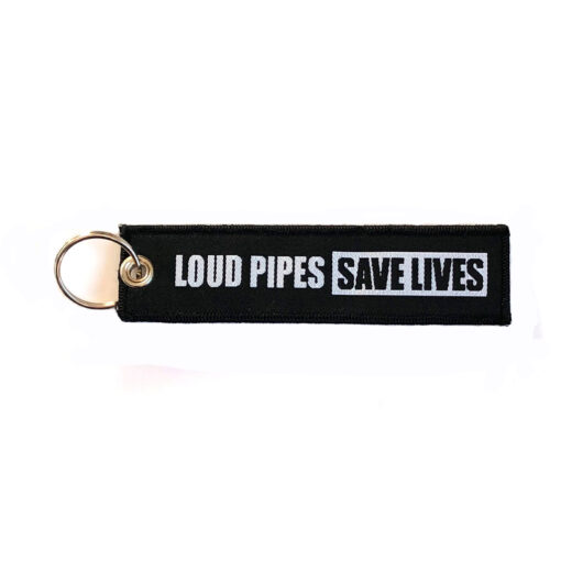 Motorcycle Keychain - Loud Pipes Save Lifes