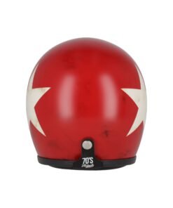 HELMET-RED-WHITE-STAR-BACK