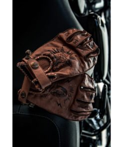 Guantes-para-moto-de-piel-marrón-oldschool .