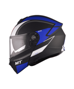 CASCO MOTO AZUL - GENESIS CAVE A7 MATE - DERECHA