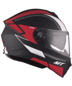 Casco de moto rojo-Genesis SV Cave A5 Mate- derecha